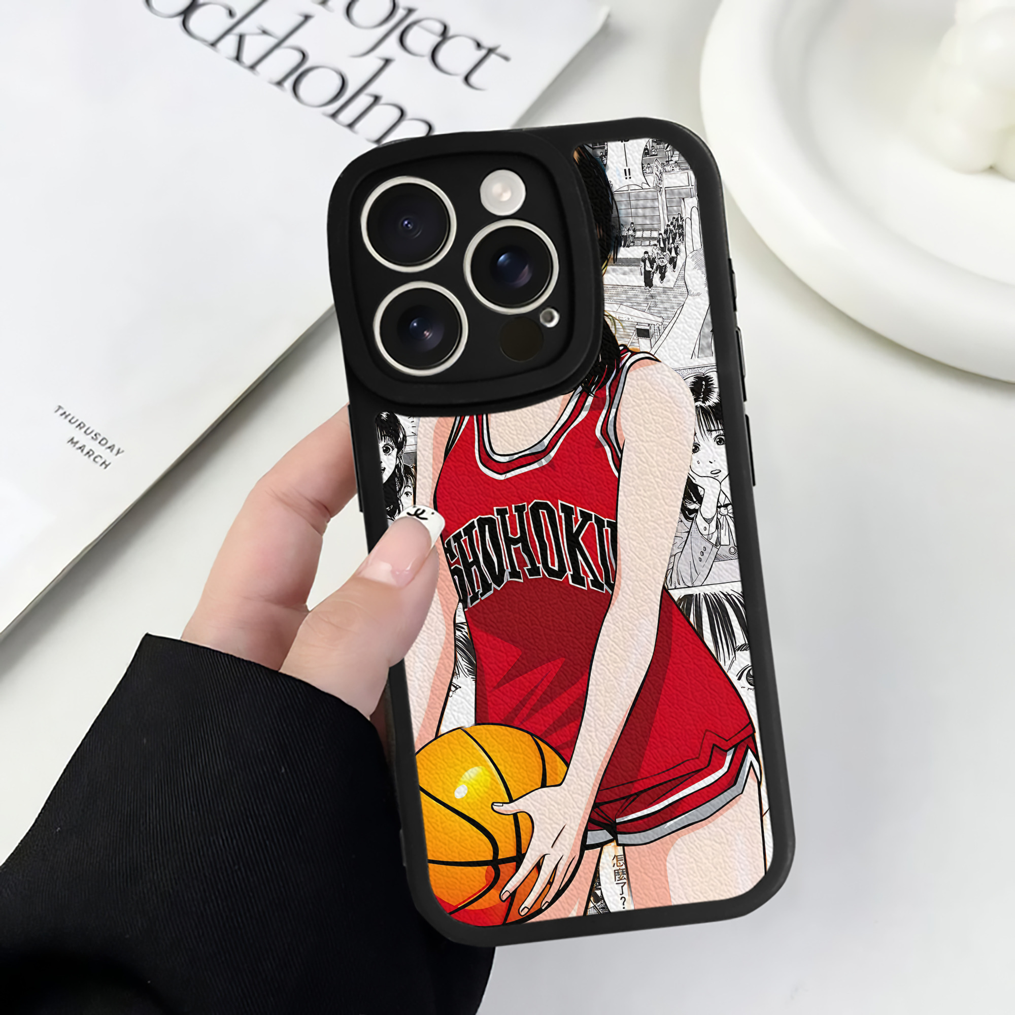 （画像用） SLAM DUNK／スラムダンク 【iPhone 16シリーズ対応】シリコンスマホケース（レザー調） 材質：シリコン
